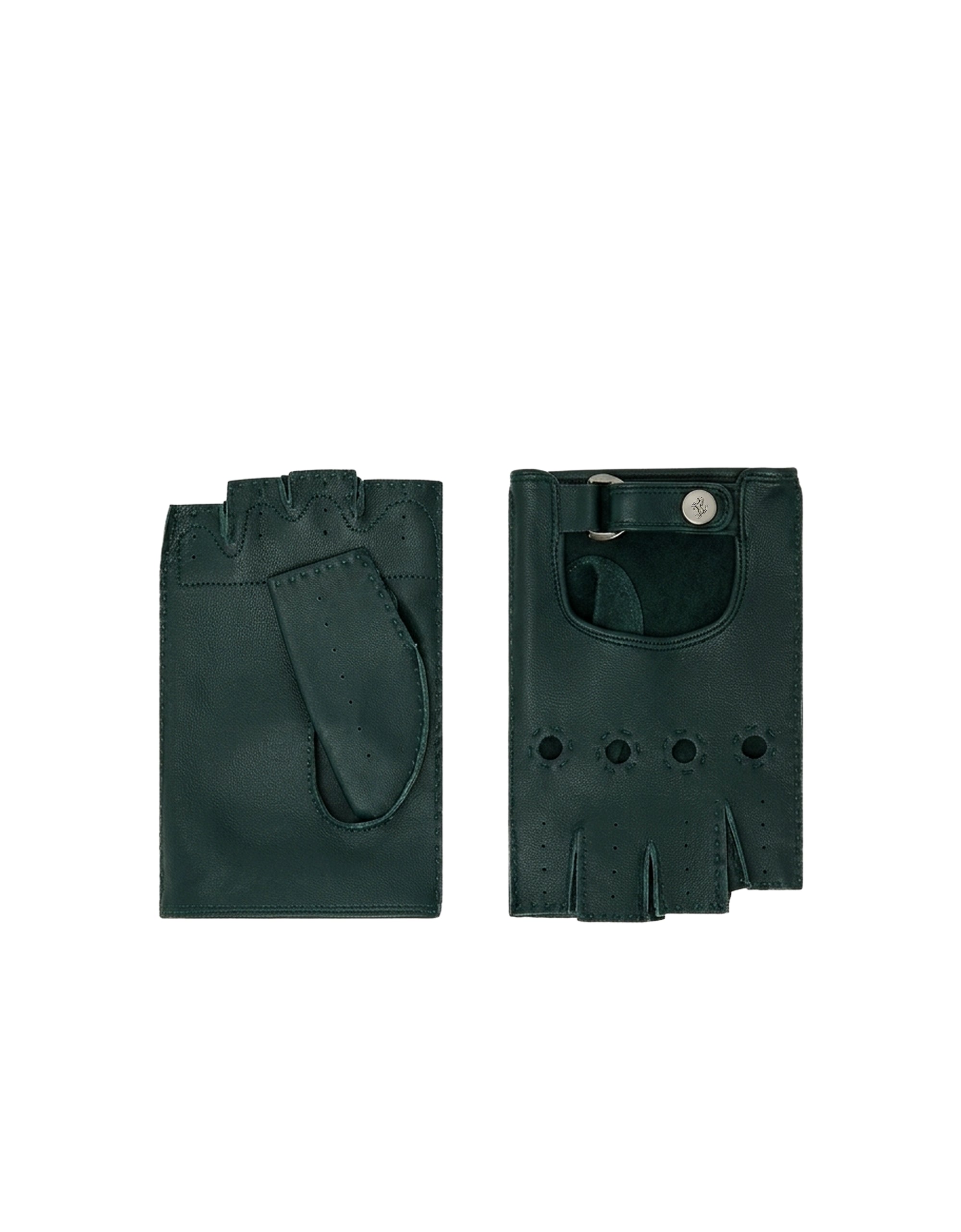 Mitaines de conduite unisexe en cuir nappa - Army