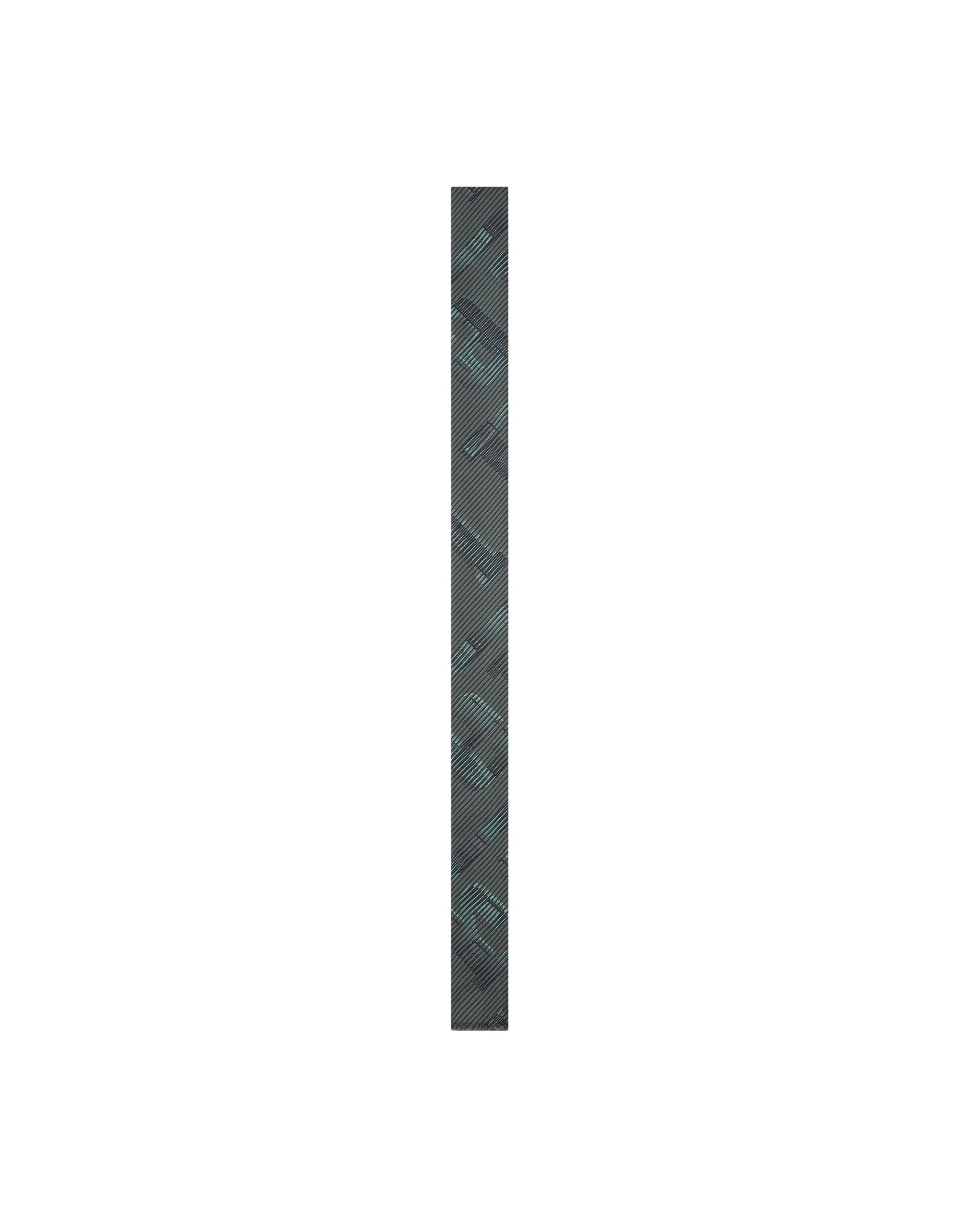 Foulard unisexe Twilly avec logo Ferrari en soie - Grigio