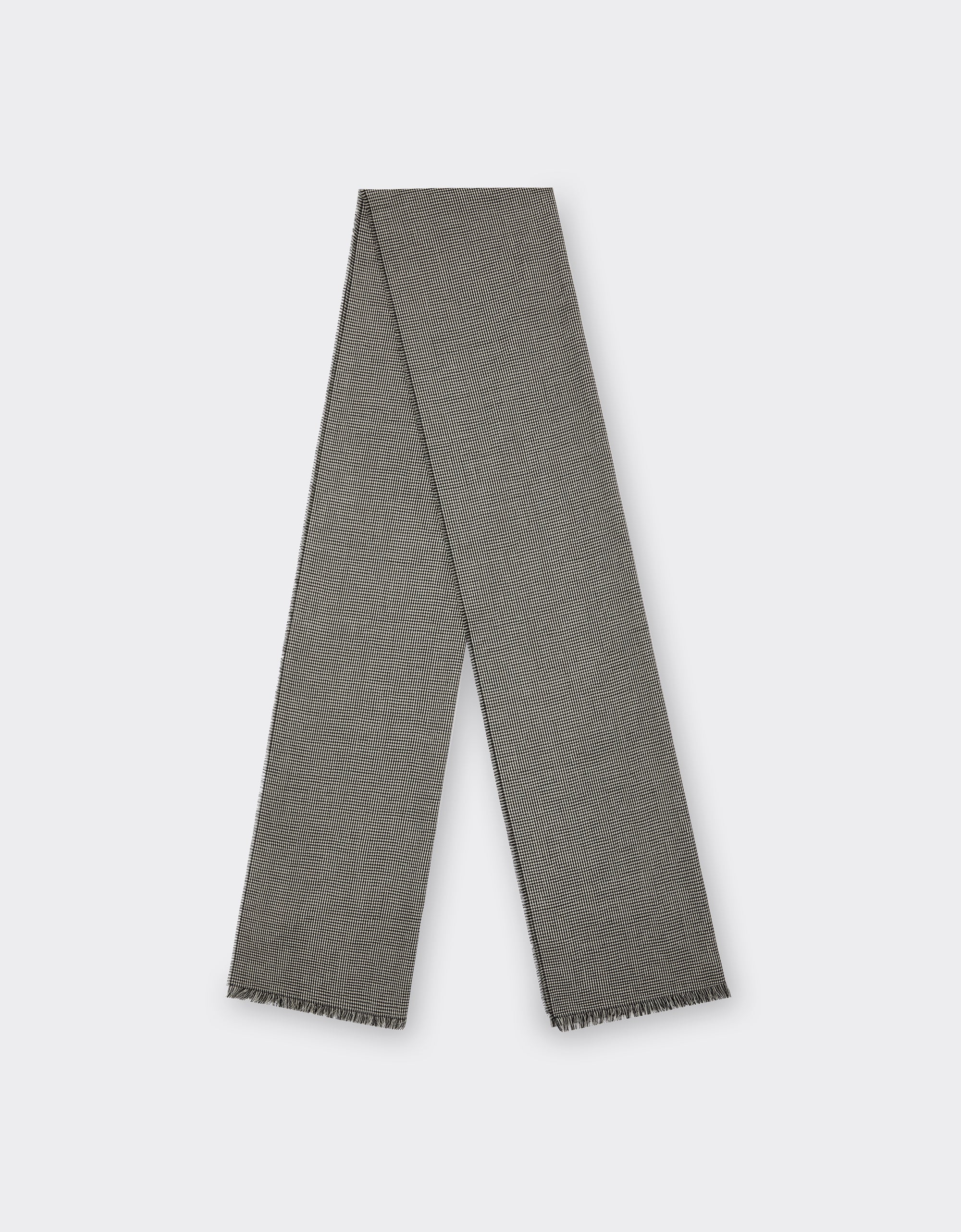 Foulard unisexe avec Cheval cabré en soie - Nero