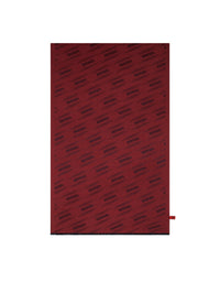 Foulard unisexe avec logo Ferrari en soie - Bordeaux