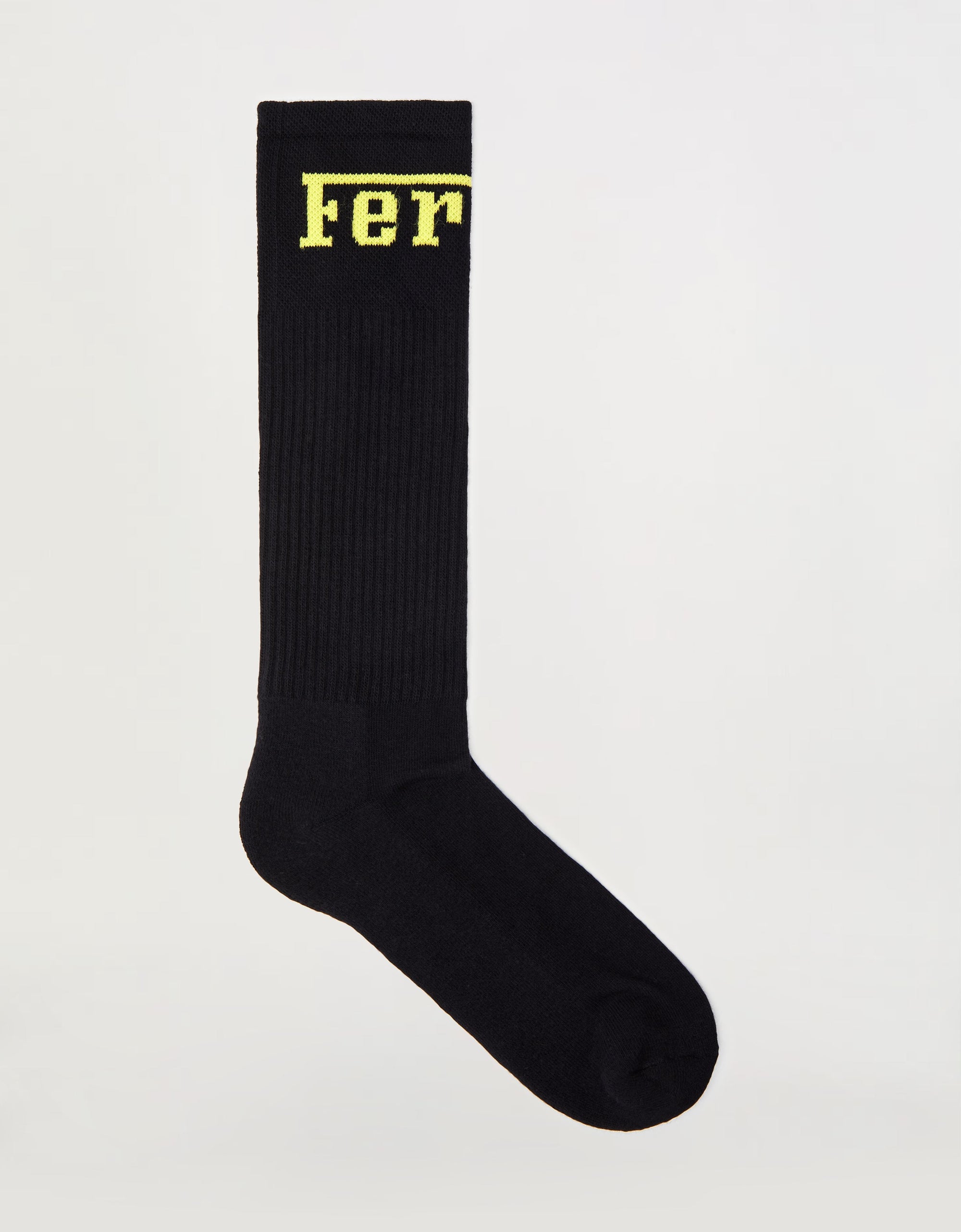 Chaussettes unisexe avec logo Ferrari - Yellow