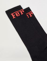 Chaussettes unisexe avec logo Ferrari - Rosso Corsa