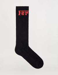 Chaussettes unisexe avec logo Ferrari - Rosso Corsa