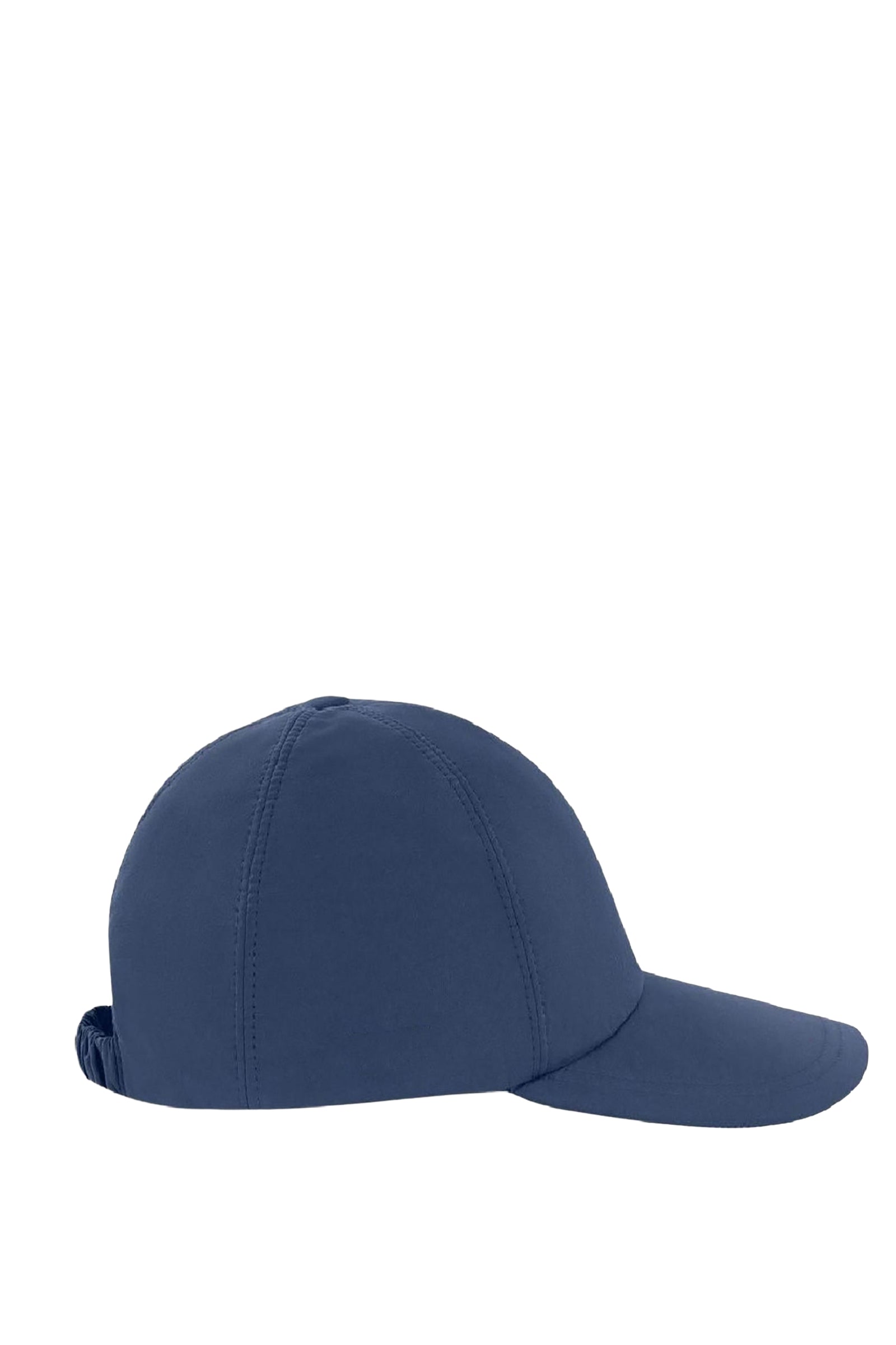 Casquette à plaque métallique en soie - Bleu