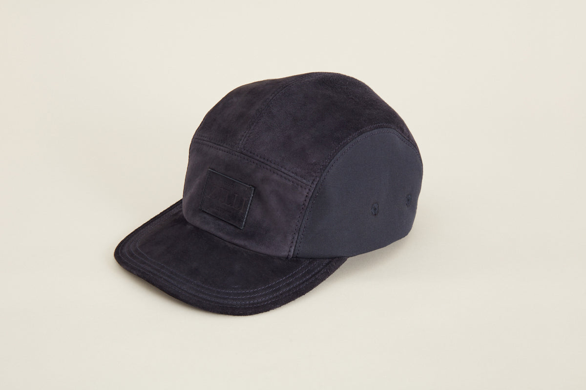 Casquette en velours et lin mélangé - Ink