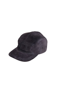 Casquette à logo en daim - Ink