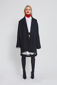 ZNOSTOCK_BLACK COAT CAPA - Black