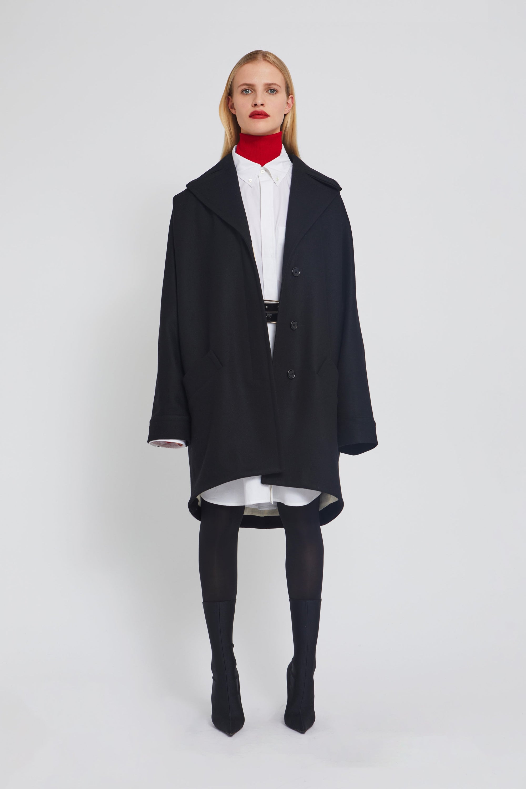 ZNOSTOCK_BLACK COAT CAPA - Black