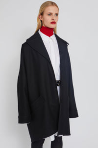 ZNOSTOCK_BLACK COAT CAPA - Black