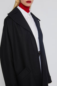 ZNOSTOCK_BLACK COAT CAPA - Black