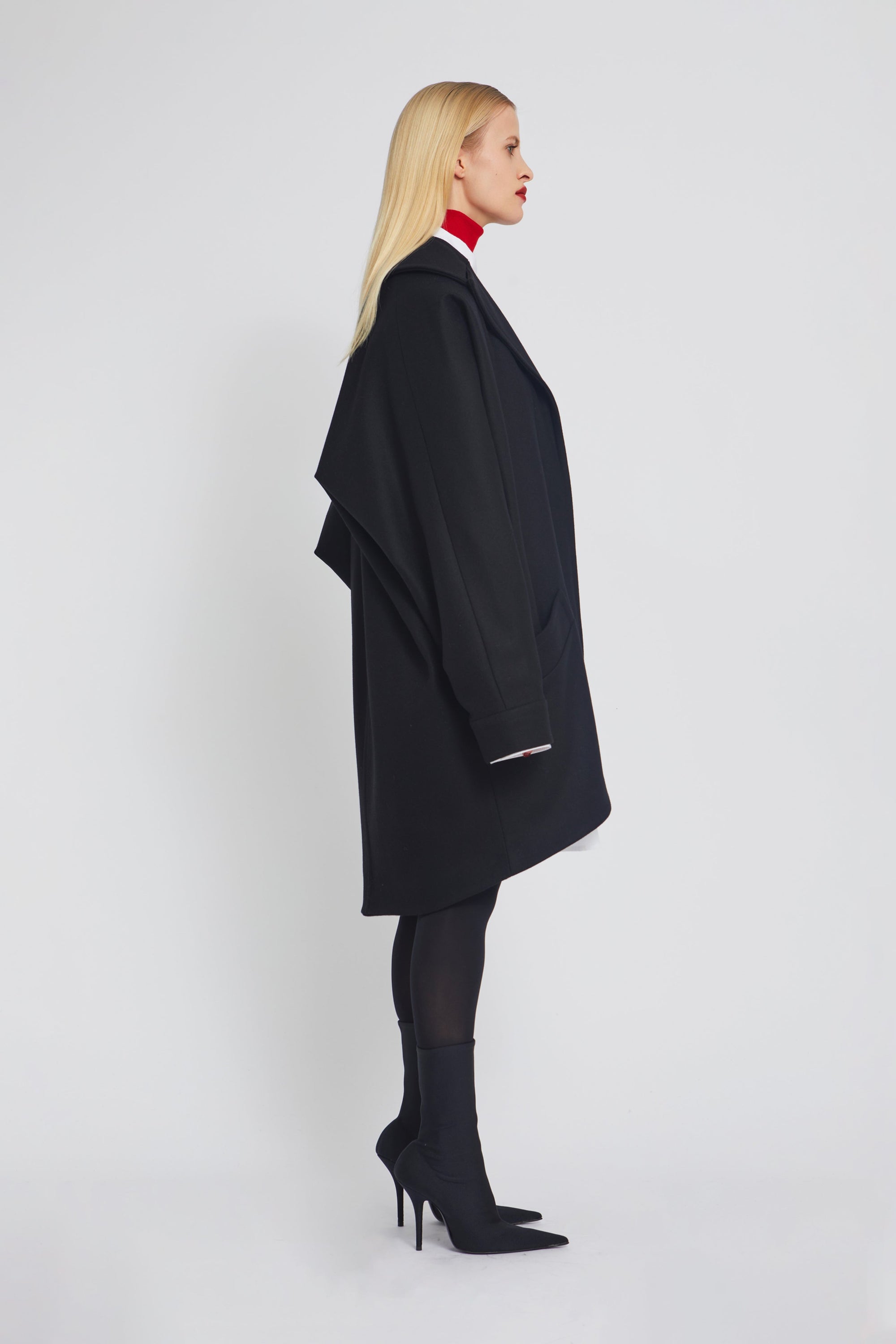 ZNOSTOCK_BLACK COAT CAPA - Black
