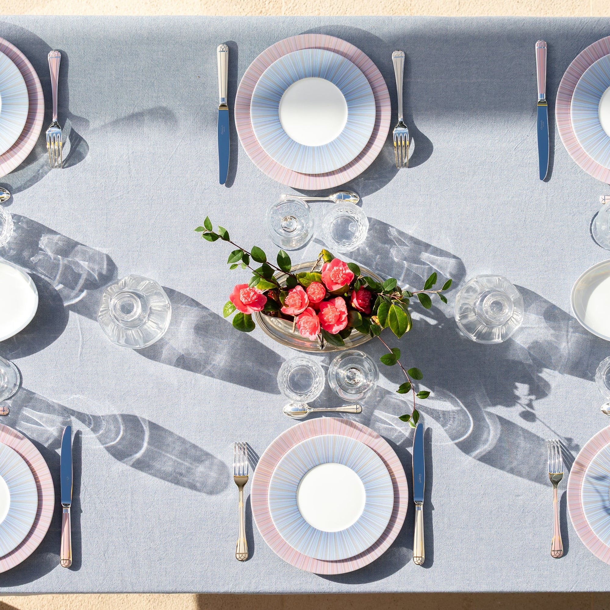 Assiette creuse Cape Cod en porcelaine - Cassis
