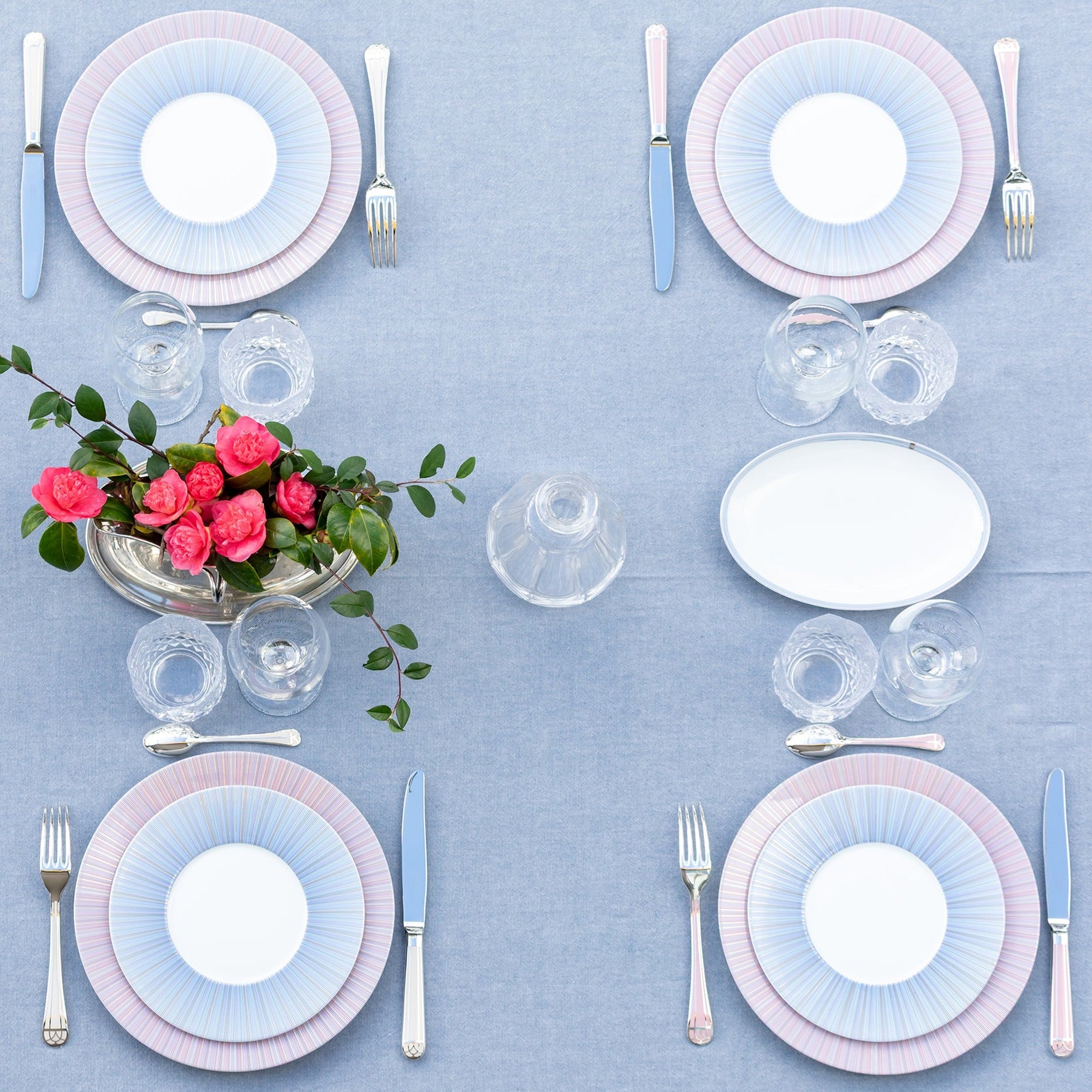 Assiette creuse Cape Cod en porcelaine - Cassis