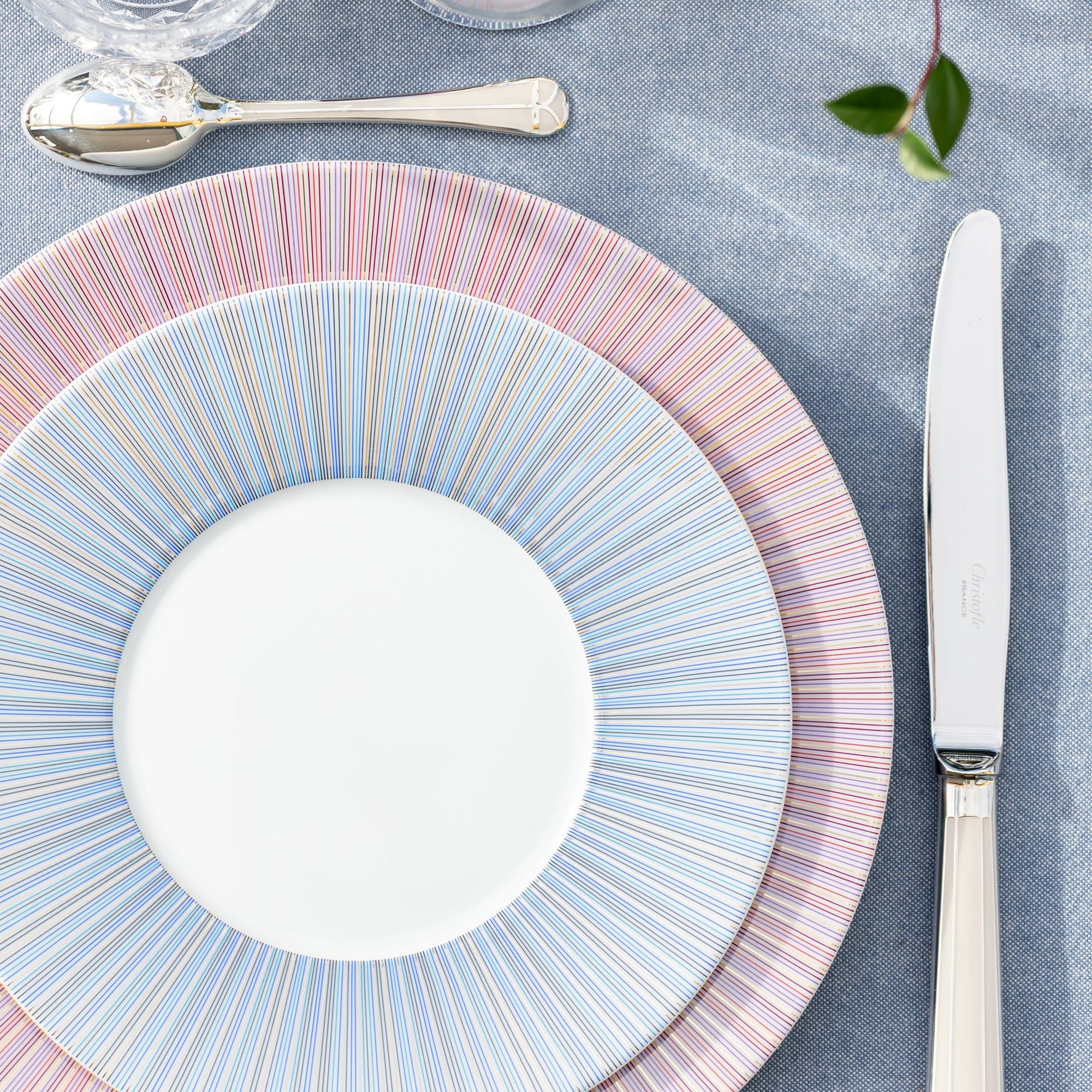 Assiette à pain Cape Cod en porcelaine - Indigo