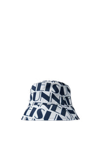 Reversible graphic bob - Navy & White
