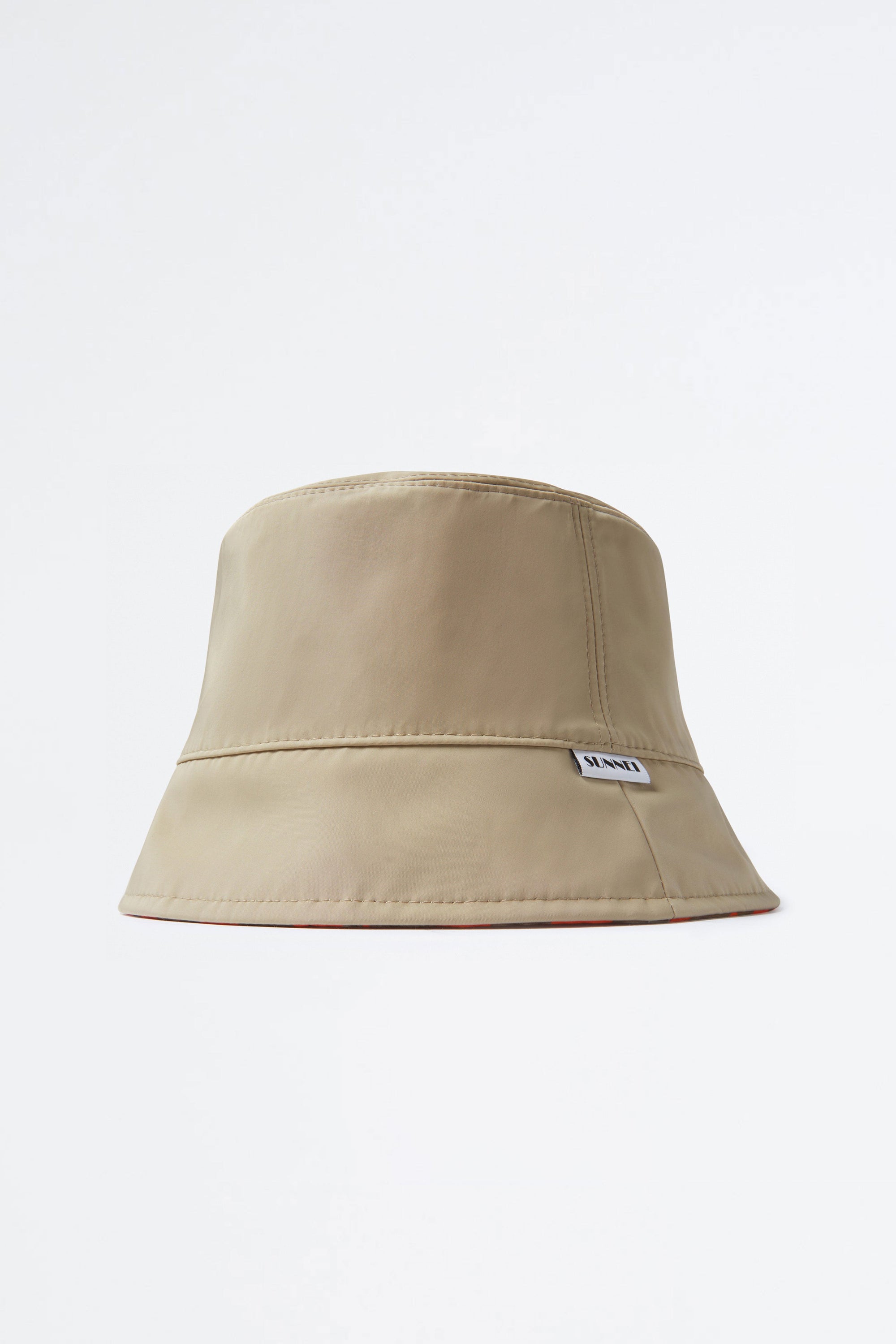 Reversible graphic bobble - Orange & Beige
