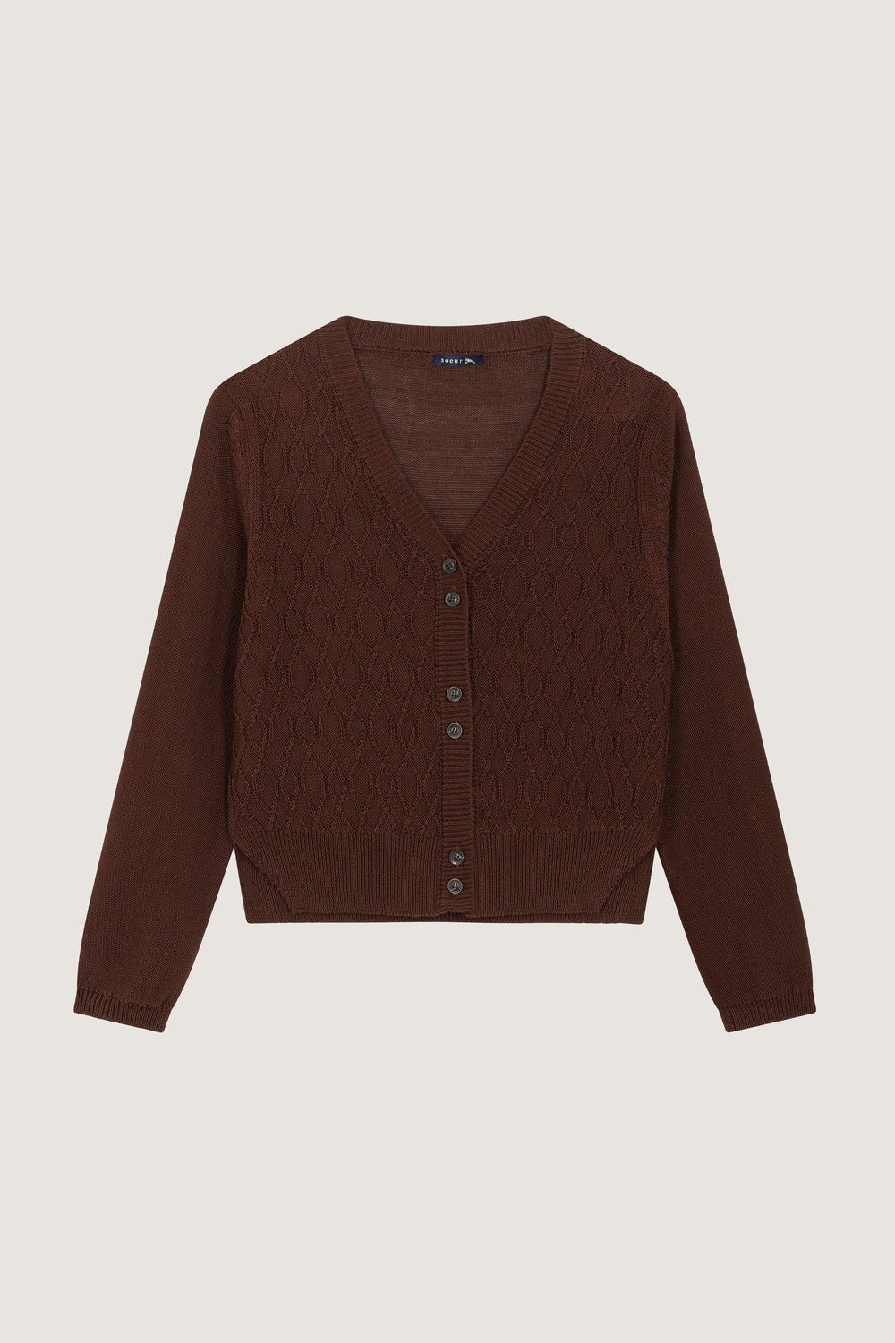 CHOCOLAT _ Cardigan Under - Chocolat