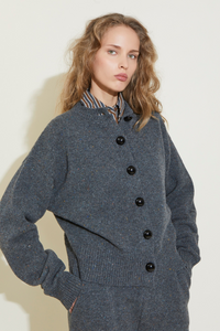 ZNOSTOCK_GREY CARDIGAN KALE - Grey