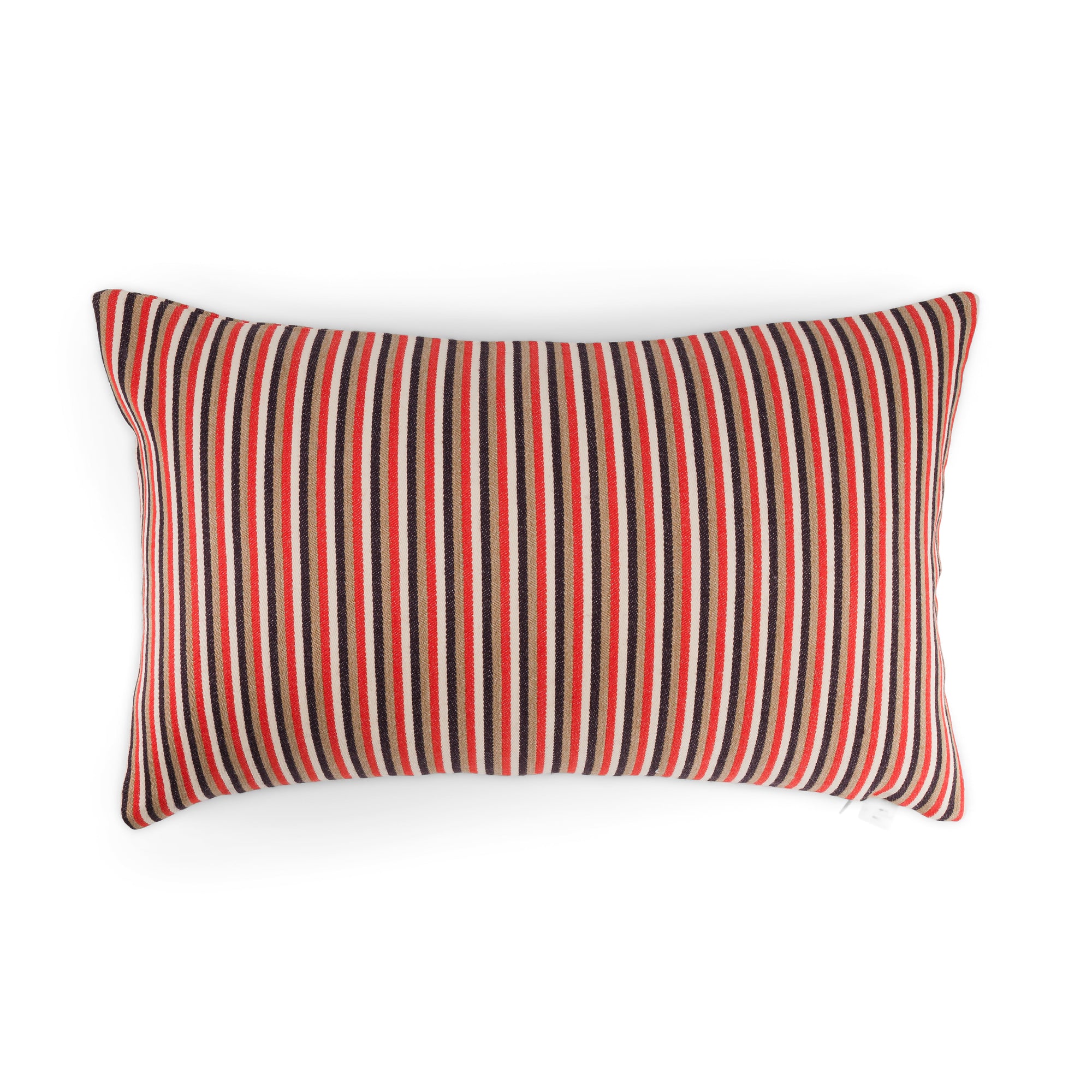 Coussin Divino en laine mélangée - Rouge et Chocolat