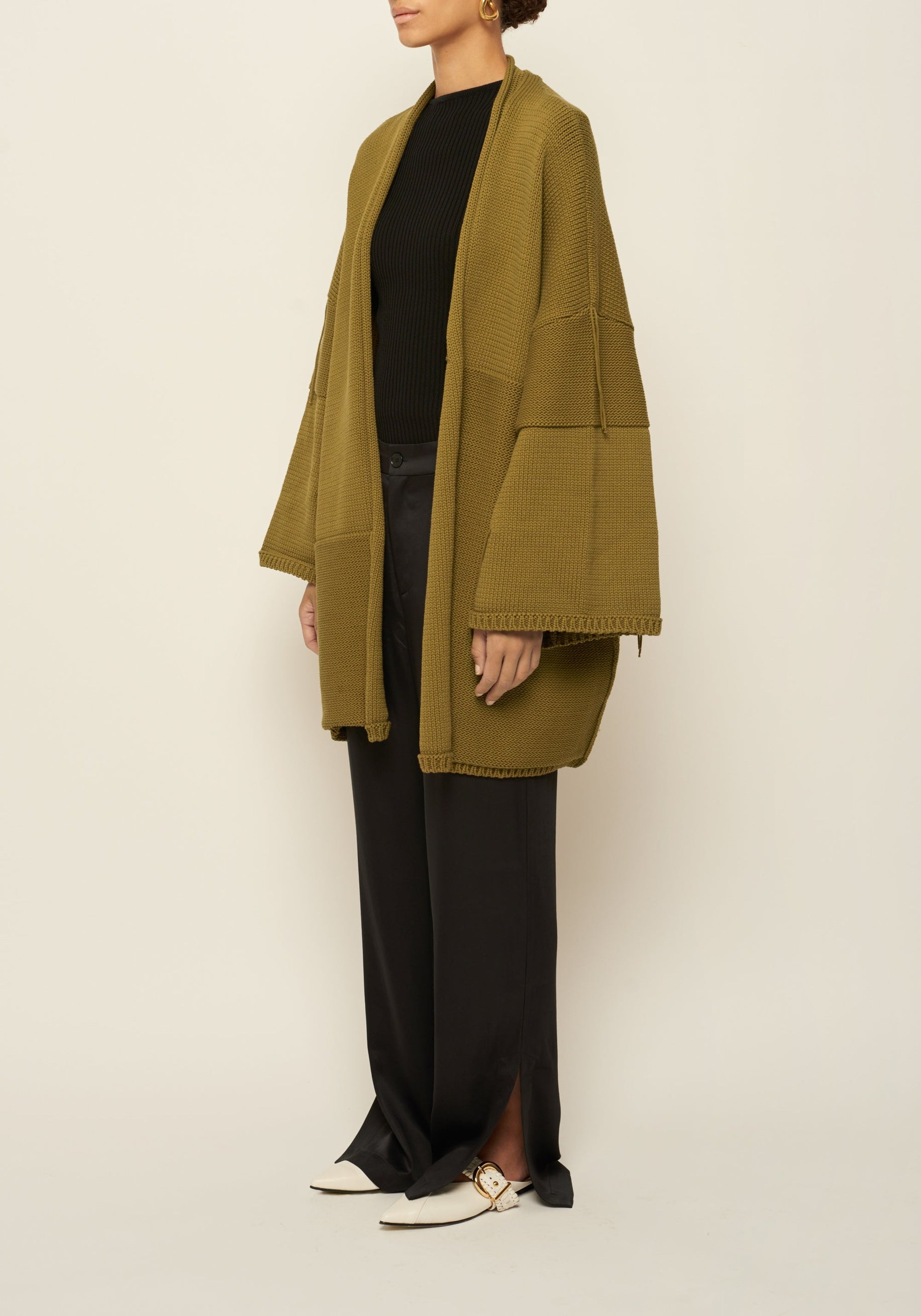 Cardigan Carito oversize - Khaki
