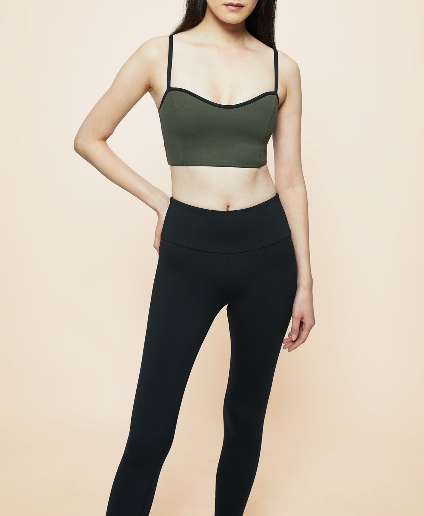 Carla bra - Olive & Black