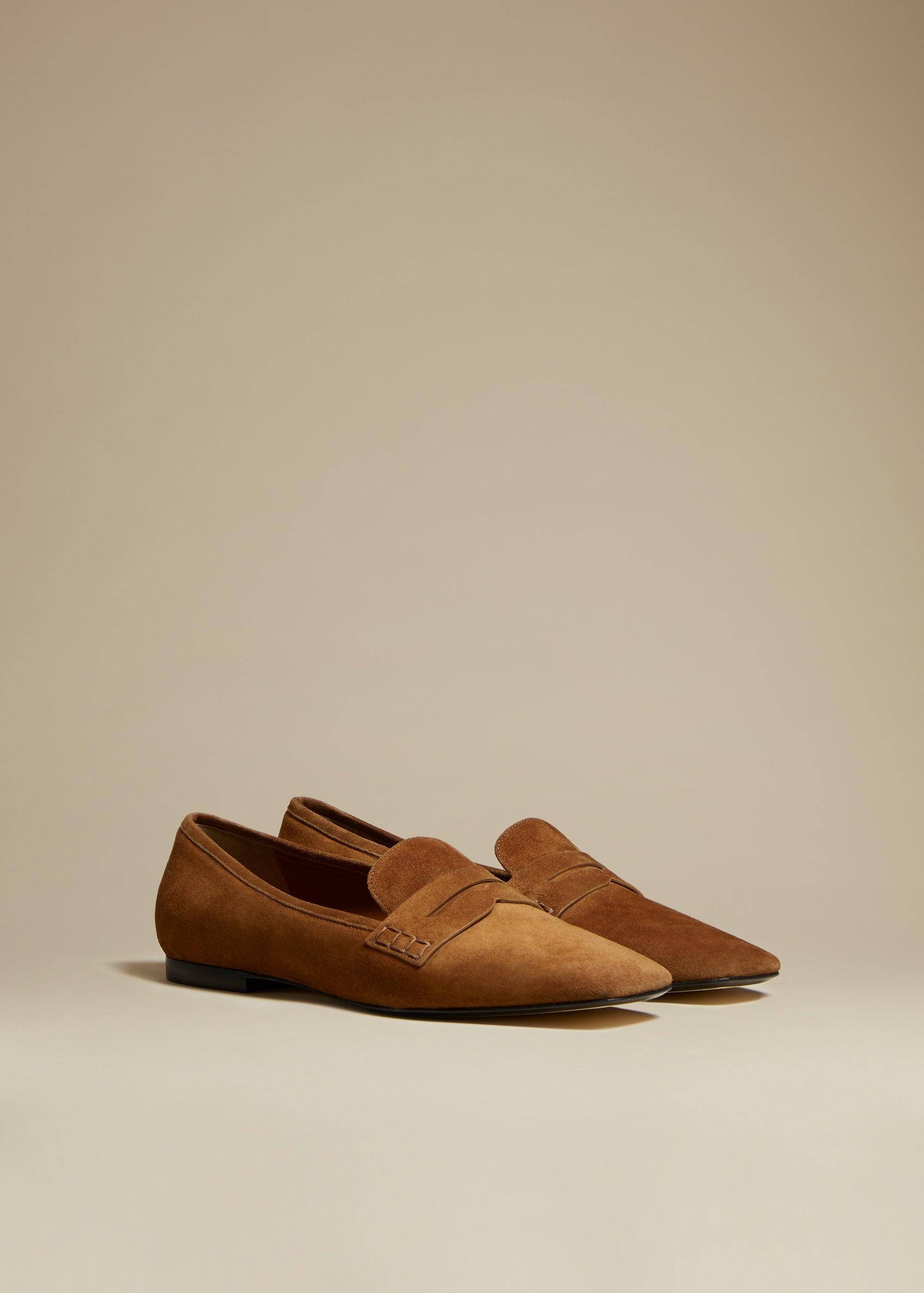 Carlisle loafer in leather - Caramel