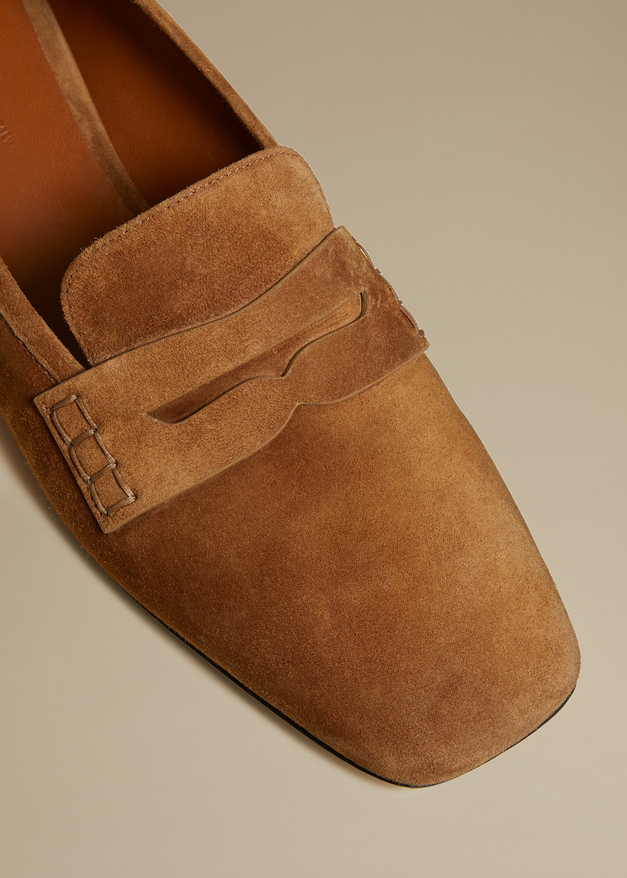 Carlisle loafer in leather - Caramel