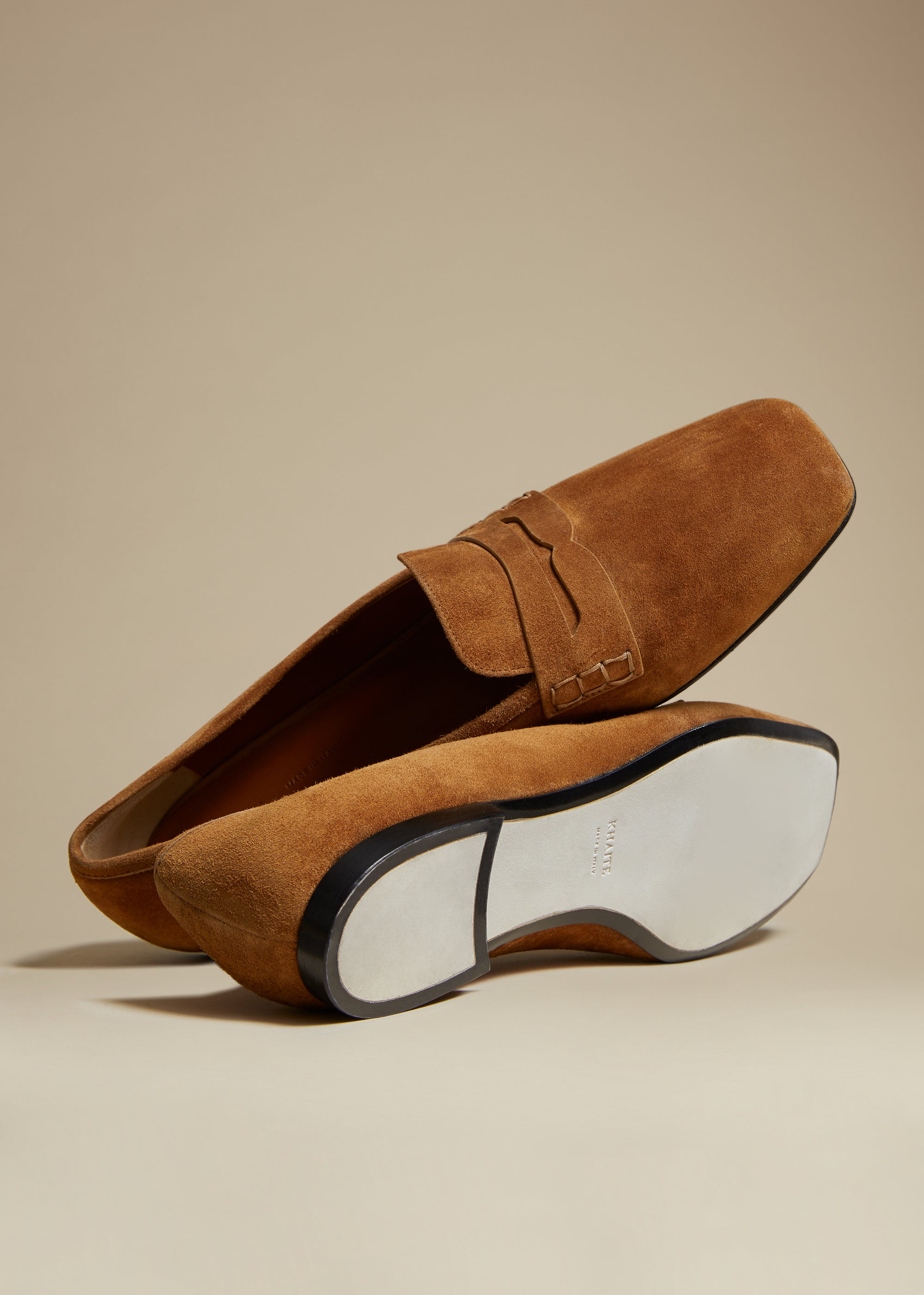 Carlisle loafer in leather - Caramel