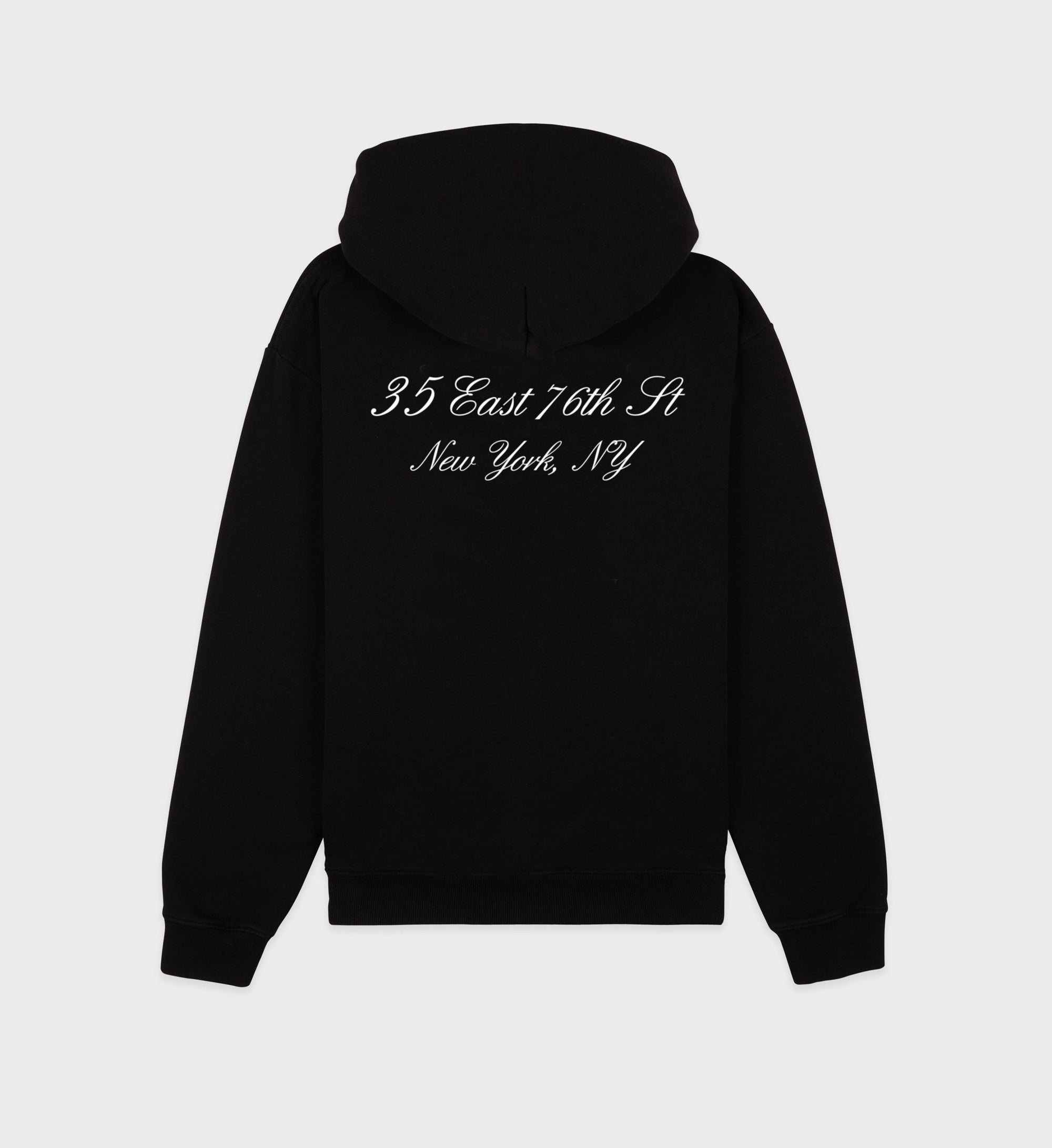 Sweat à capuche zippé avec logo - Black