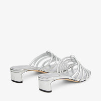 Mules Carmel 35 en cuir - Silver