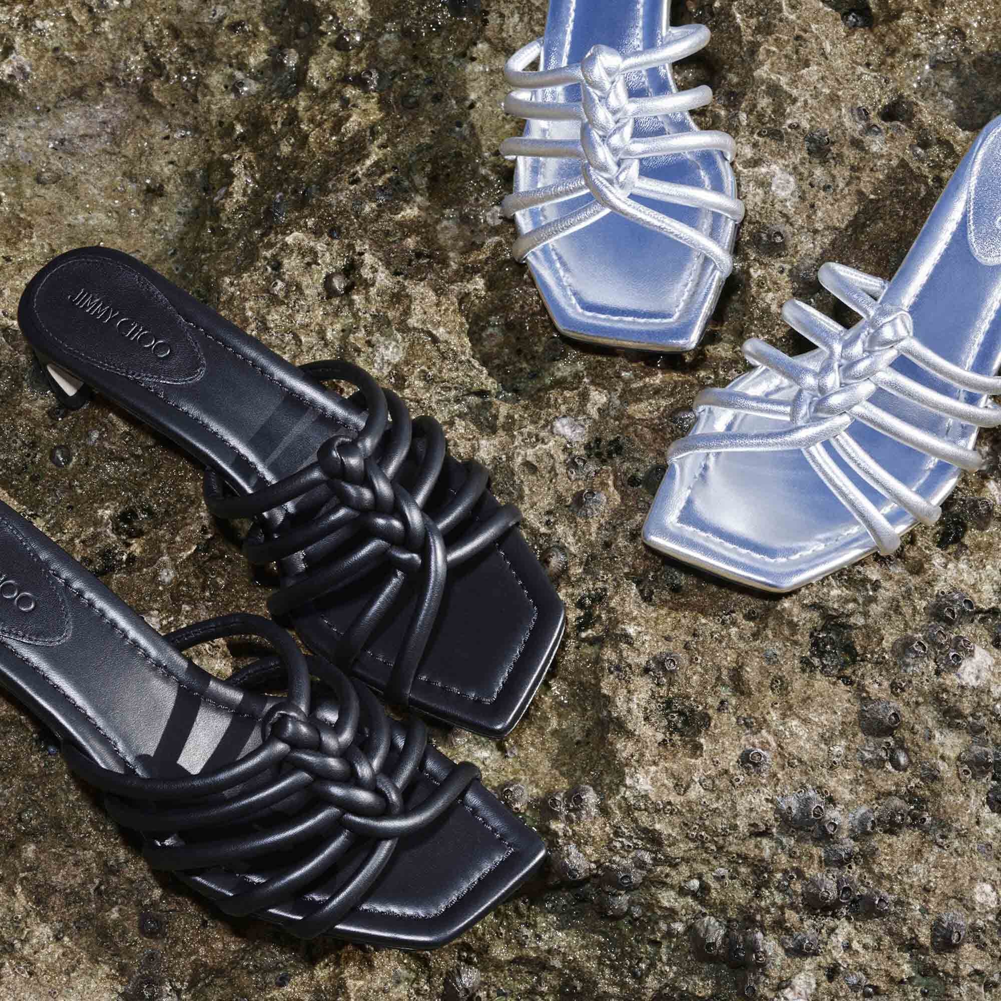 Mules Carmel 35 en cuir - Silver