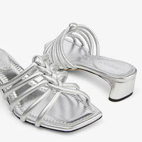 Mules Carmel 35 en cuir - Silver