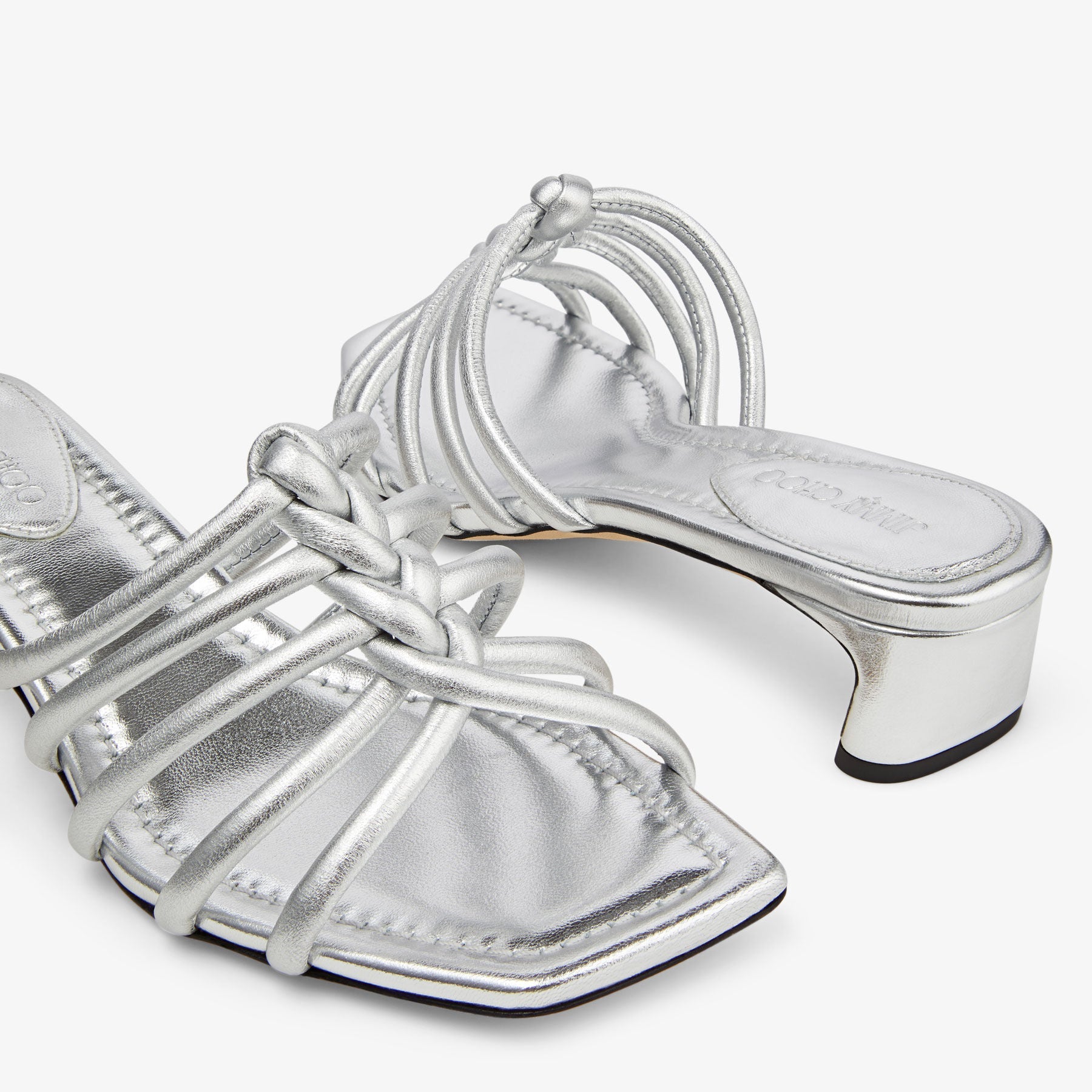 Mules Carmel 35 en cuir - Silver