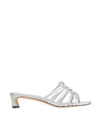 Mules Carmel 35 en cuir - Silver