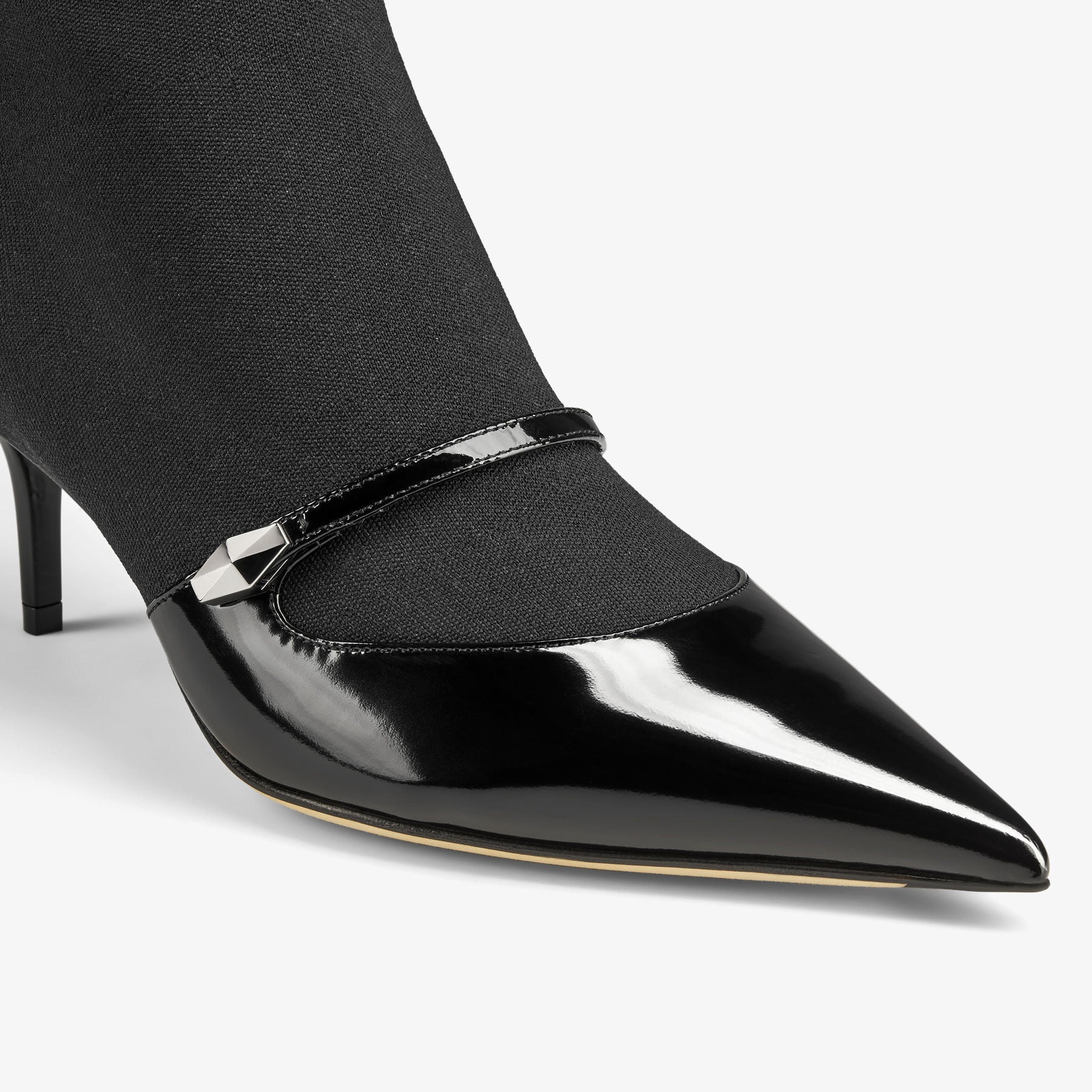 Bottines Carolyn 60 à cuir et maille - Black Intense