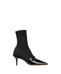 Bottines Carolyn 60 à cuir et maille - Black Intense