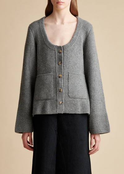 Caro cardigan in cashmere - Sterling