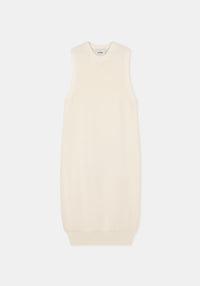 Robe longue Carraway côtelée en laine - Crème