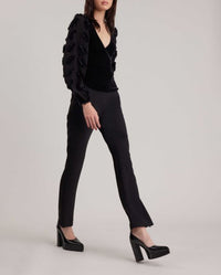 Blouse col v Carson - Black