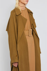 Trench-coat Cary coupe fluide - Khaki