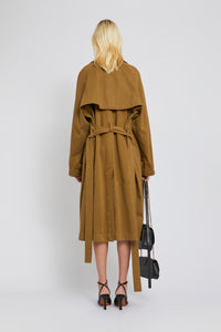 Trench-coat Cary coupe fluide - Khaki
