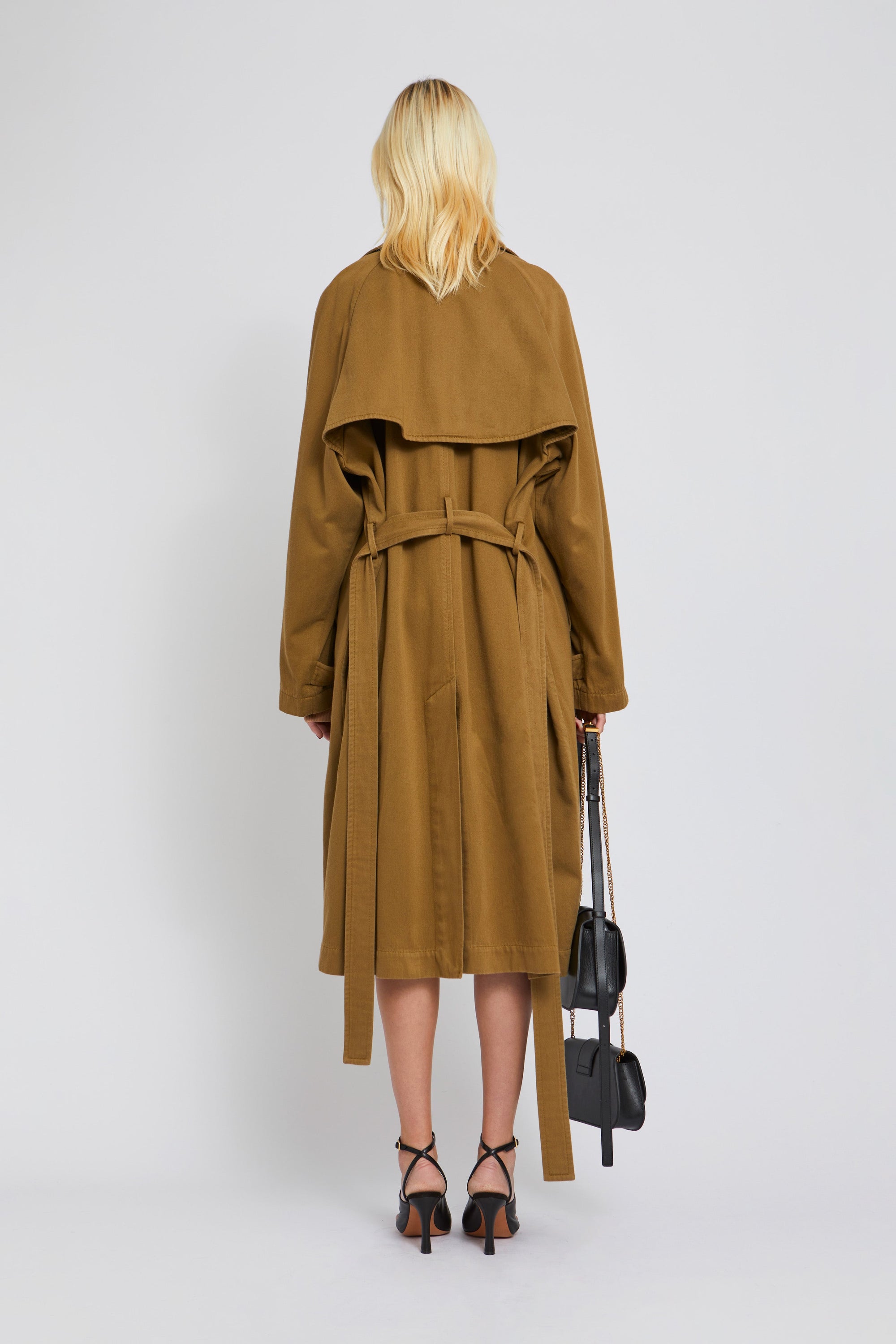 Trench-coat Cary coupe fluide - Khaki