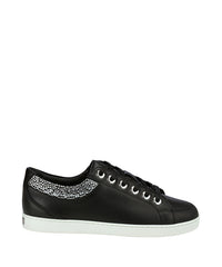 Sneakers Cash basses avec ornements en cuir et daim - Black