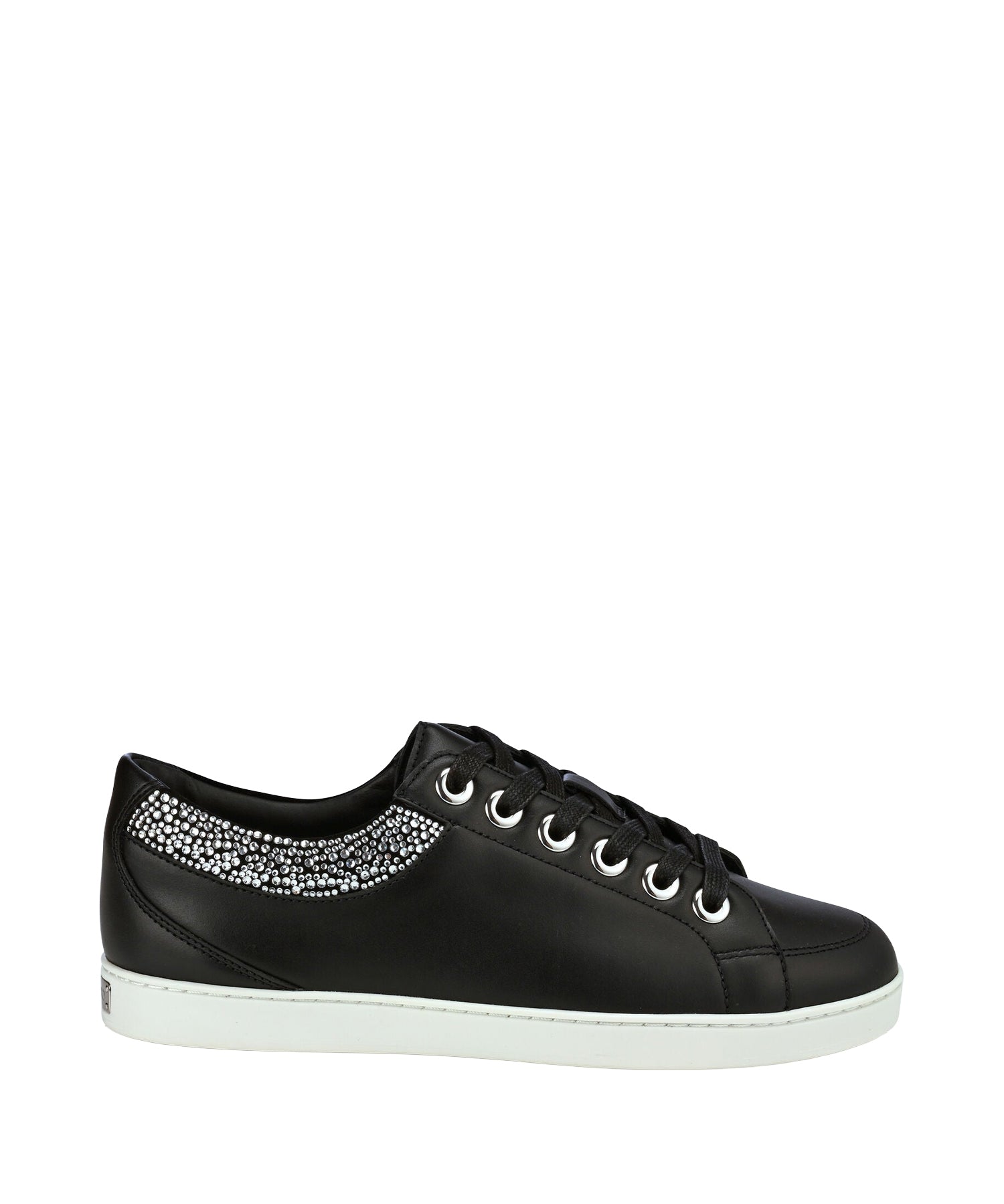 Sneakers Cash basses avec ornements en cuir et daim - Black