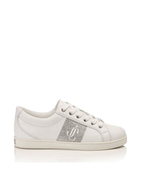 Cash leather trainers - Silver & White