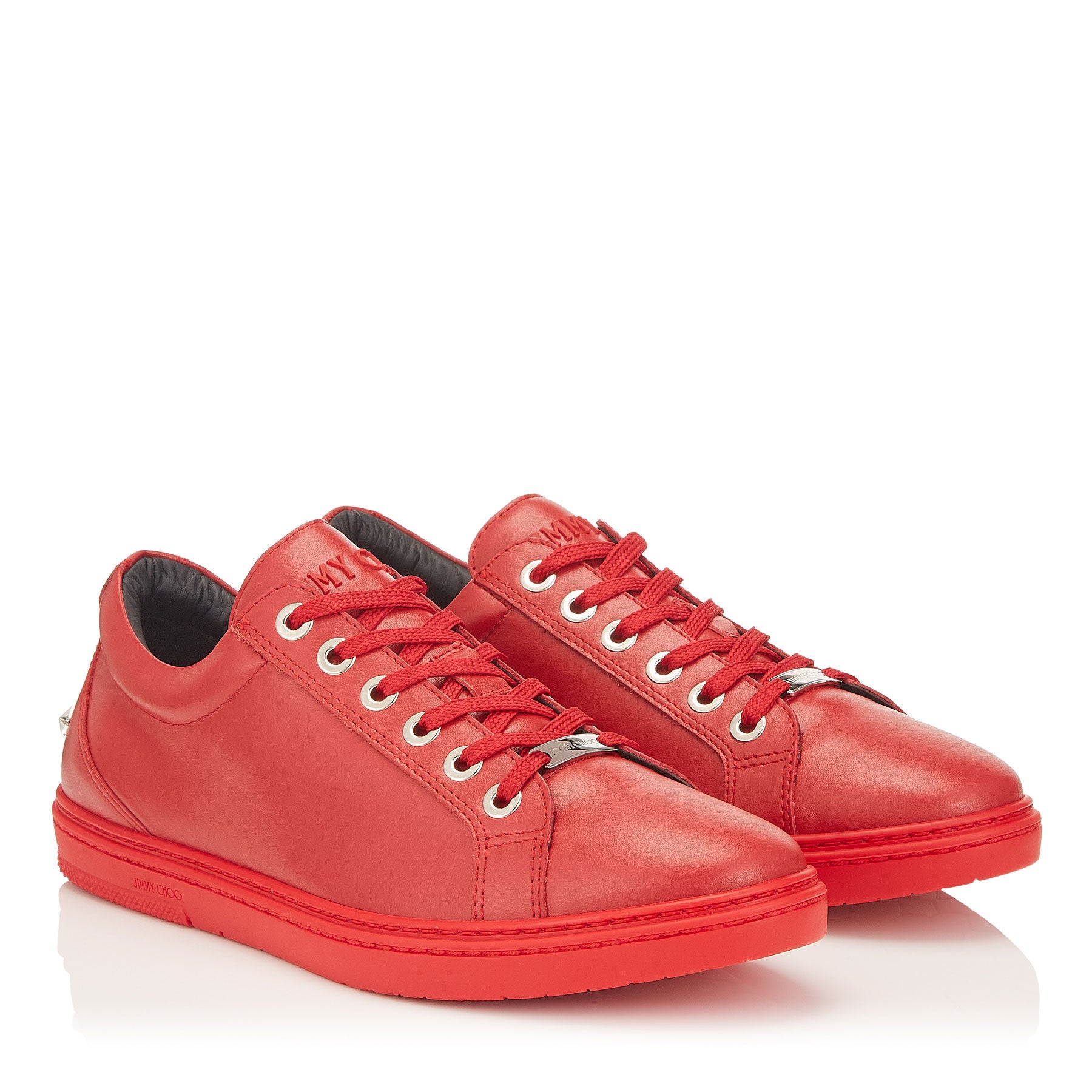 Sneakers Cash basses en cuir - Red