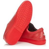 Sneakers Cash basses en cuir - Red