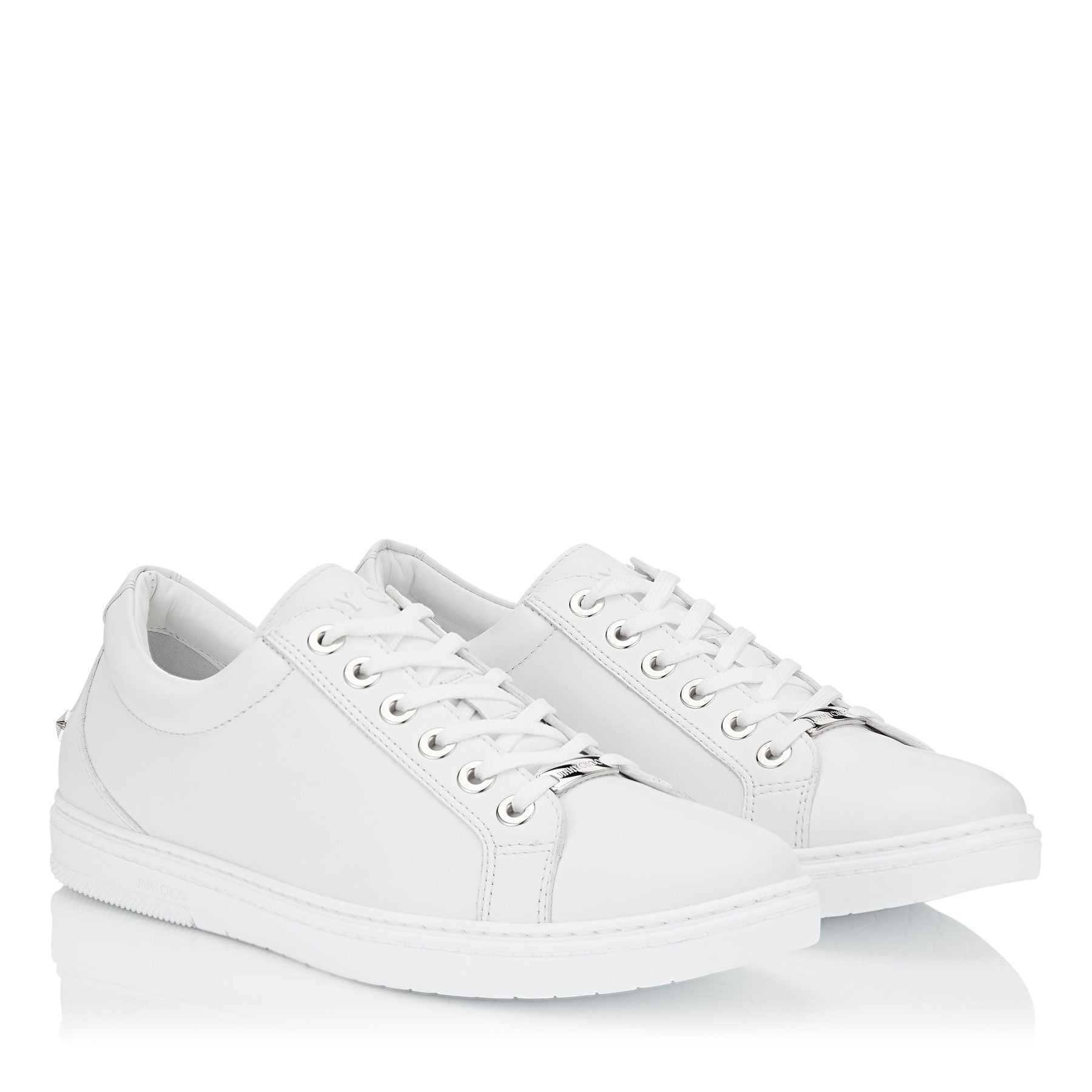 Sneakers Cash basses en cuir - White