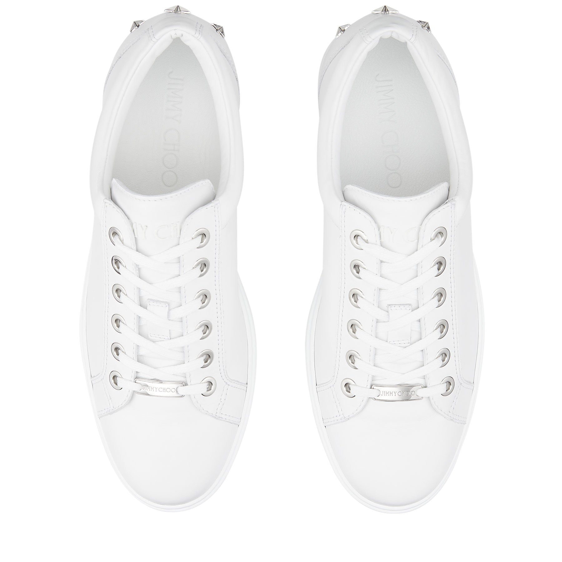 Sneakers Cash basses en cuir - White