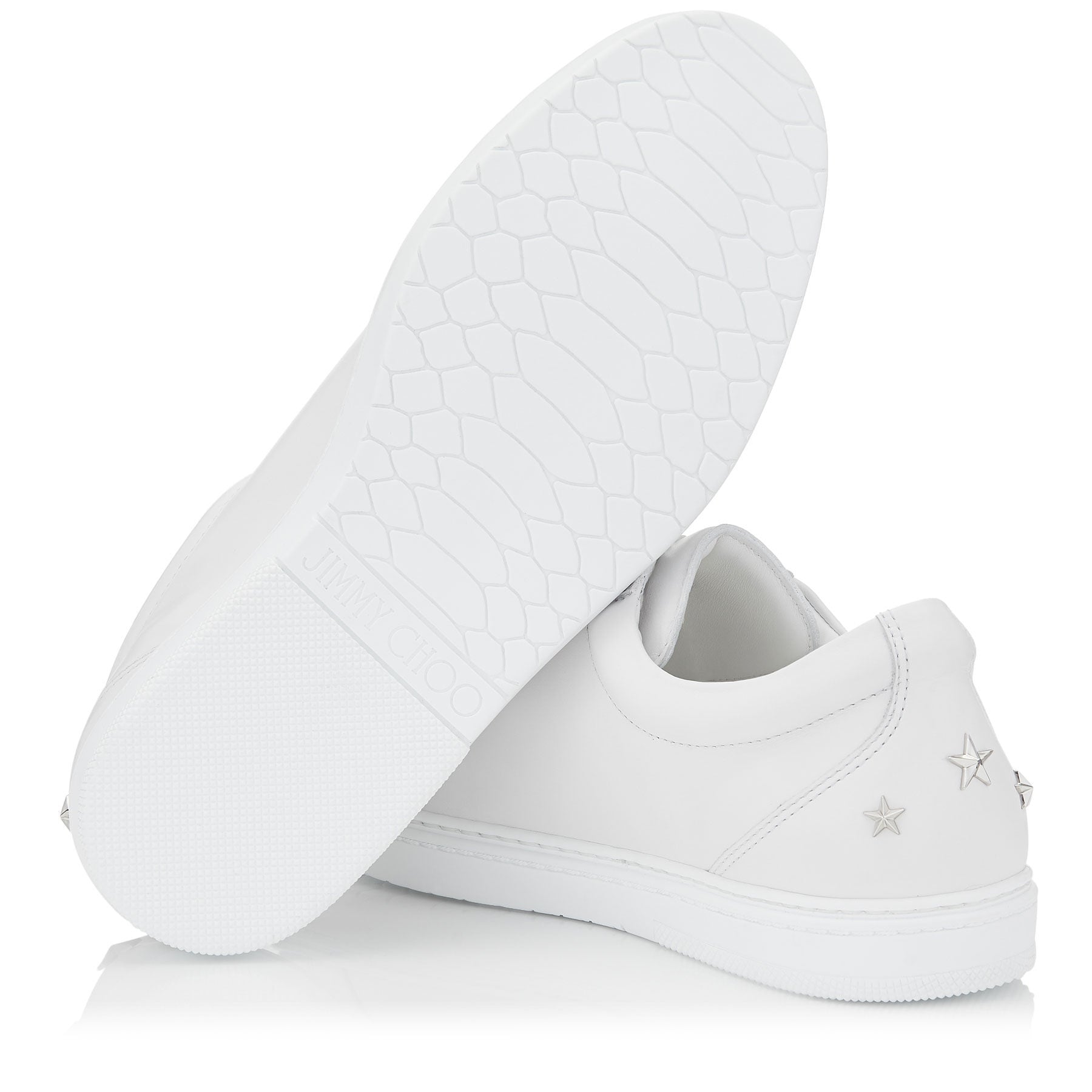 Sneakers Cash basses en cuir - White
